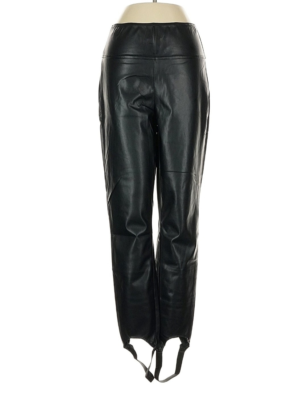 WeWoreWhat Faux Leather Stirrup Pants Women's Small Black NWT High Waist Moto